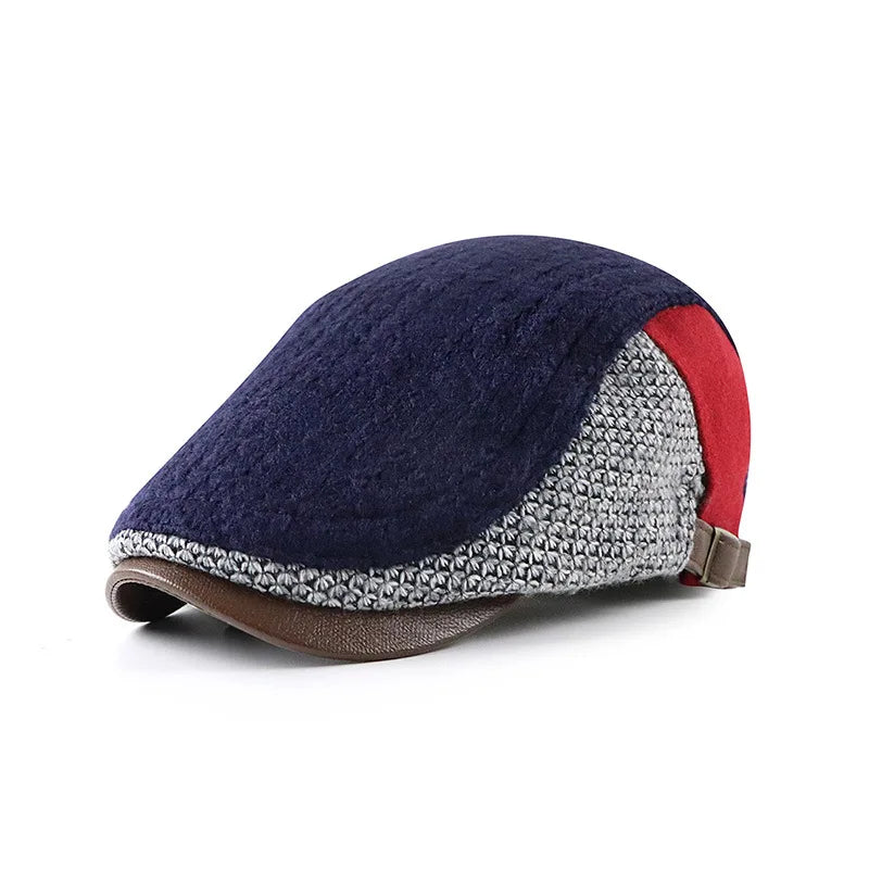 Pedro — gorra tipo boina patchwork