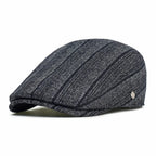 César — gorra tipo boina de lino a rayas