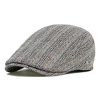 César — gorra tipo boina de lino a rayas