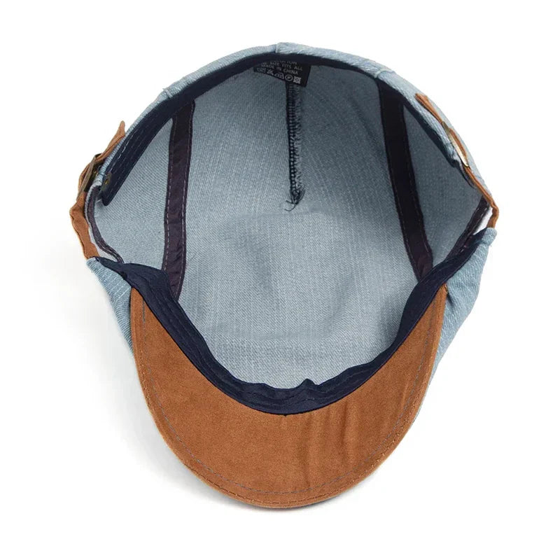Paco — gorra tipo boina en mezclilla lavada