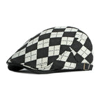 Víctor — gorra tipo boina a cuadros