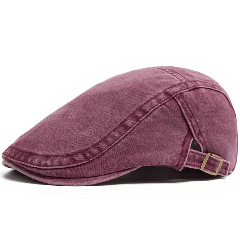 Emilio — gorra tipo boina en mezclilla lavada