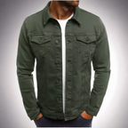 Chaqueta vaquera ligera y fresca para hombre, de manga larga.
