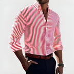 Elegante camisa de rayas