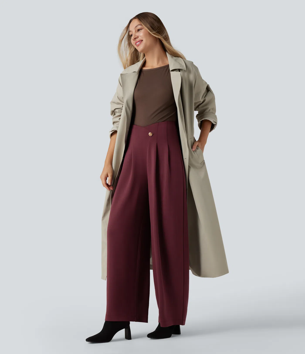 Pantalón de traje cintura alta