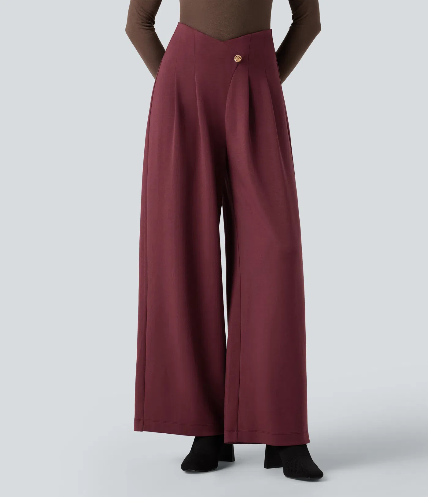 Pantalón de traje cintura alta