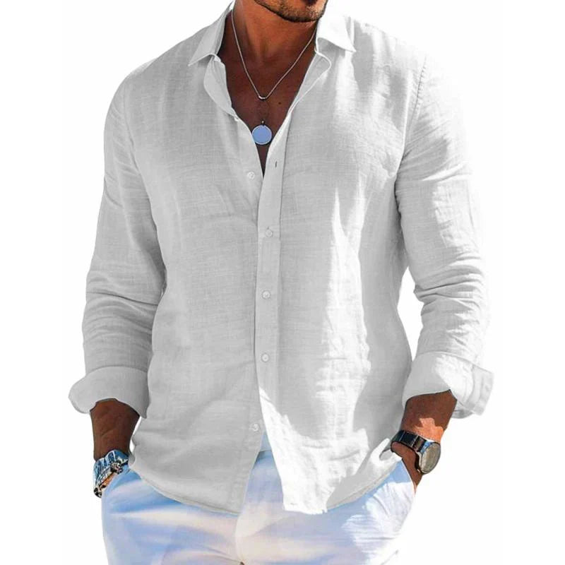 Guayabera Moderna de Lino y Algodón