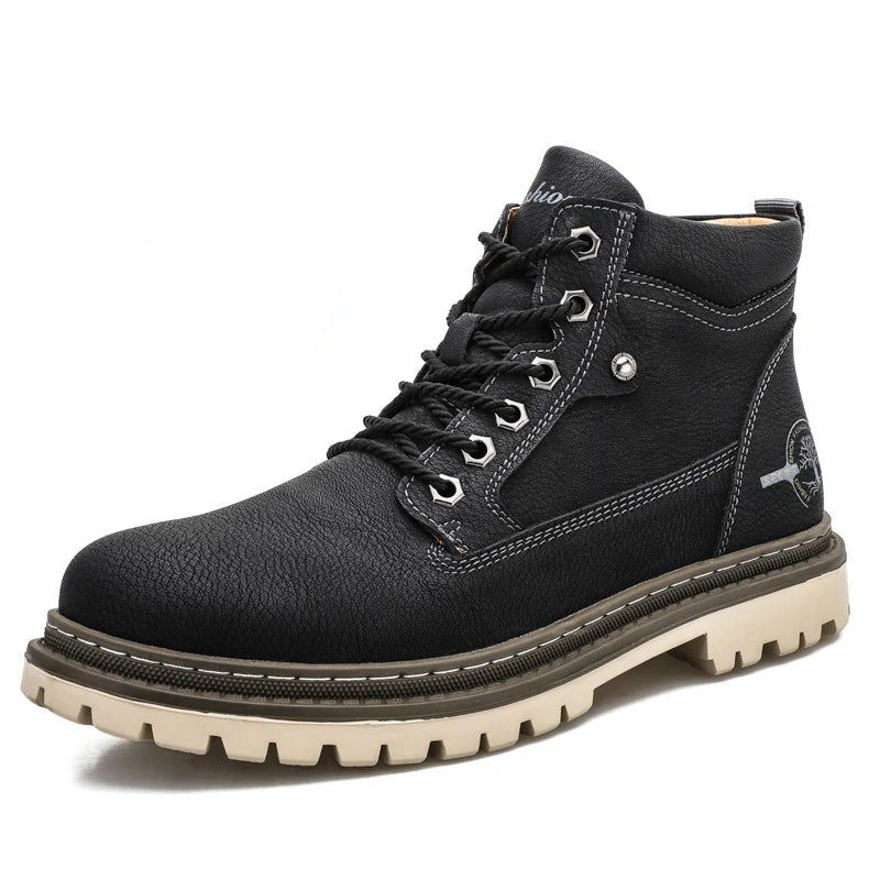 Botas casuales con cordones para hombre