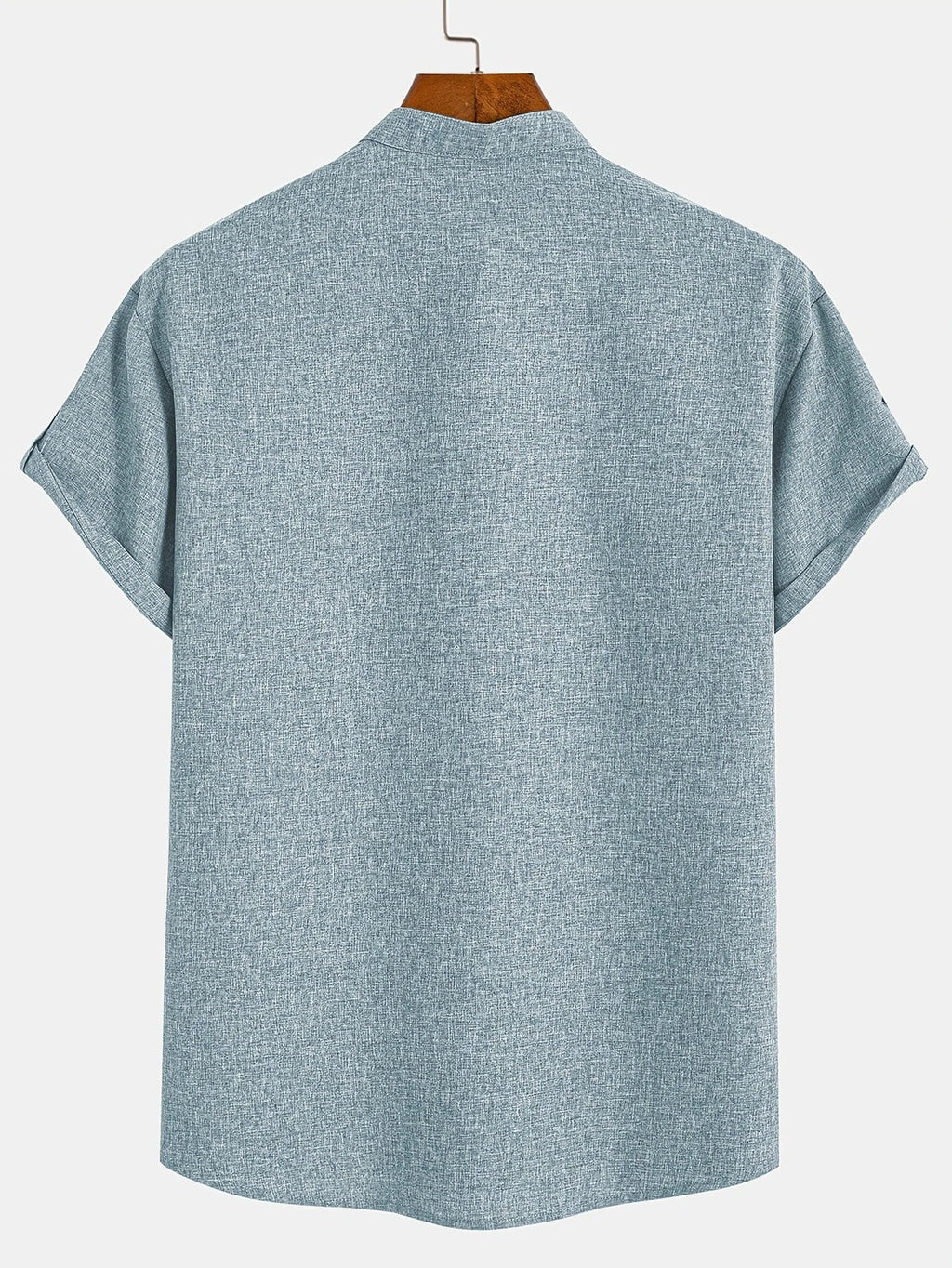 Alejandro™ | Camisa elegante de manga corta con cuello alto