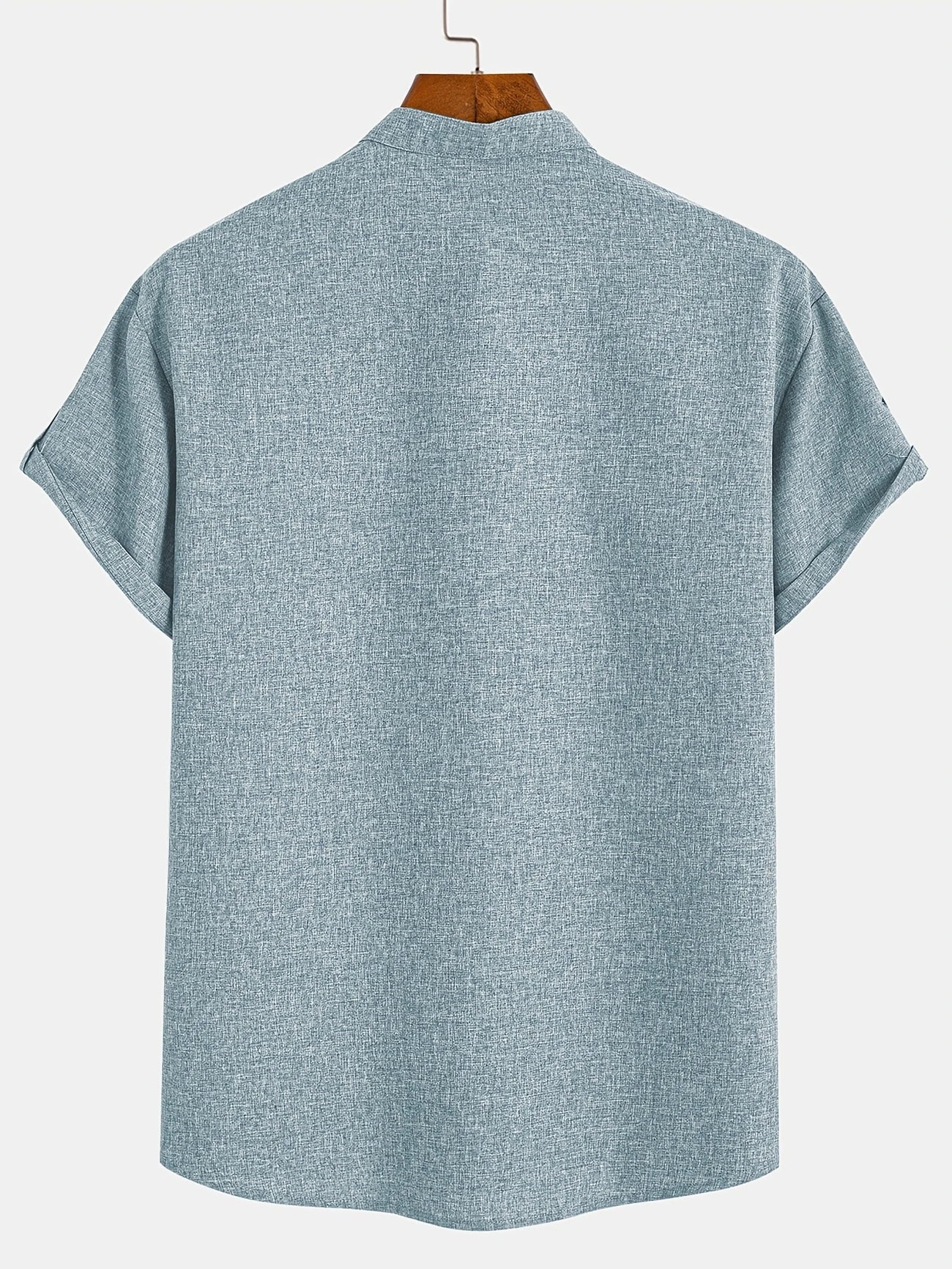 Alejandro™ | Camisa elegante de manga corta con cuello alto