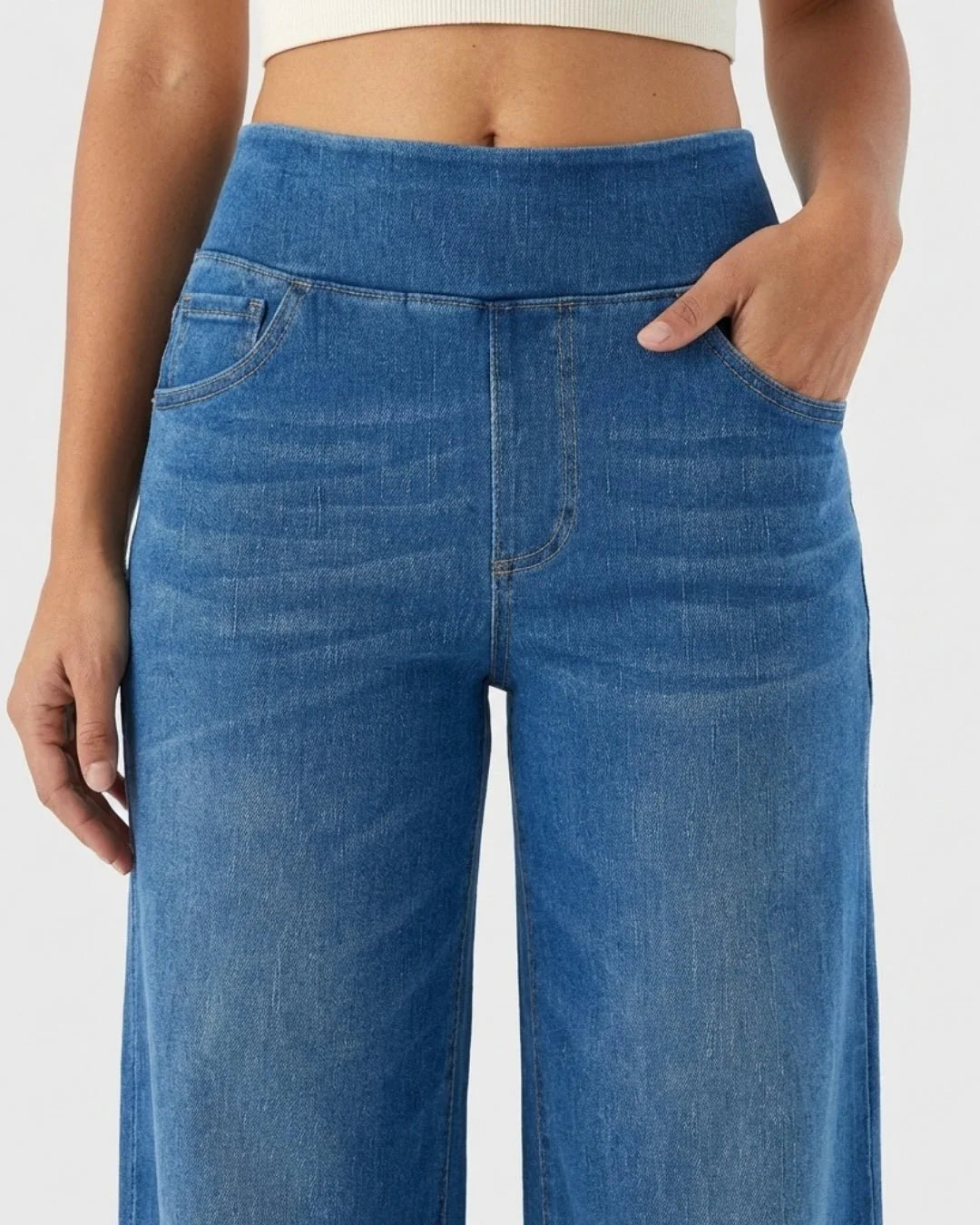 Jeans negros de ajuste cómodo