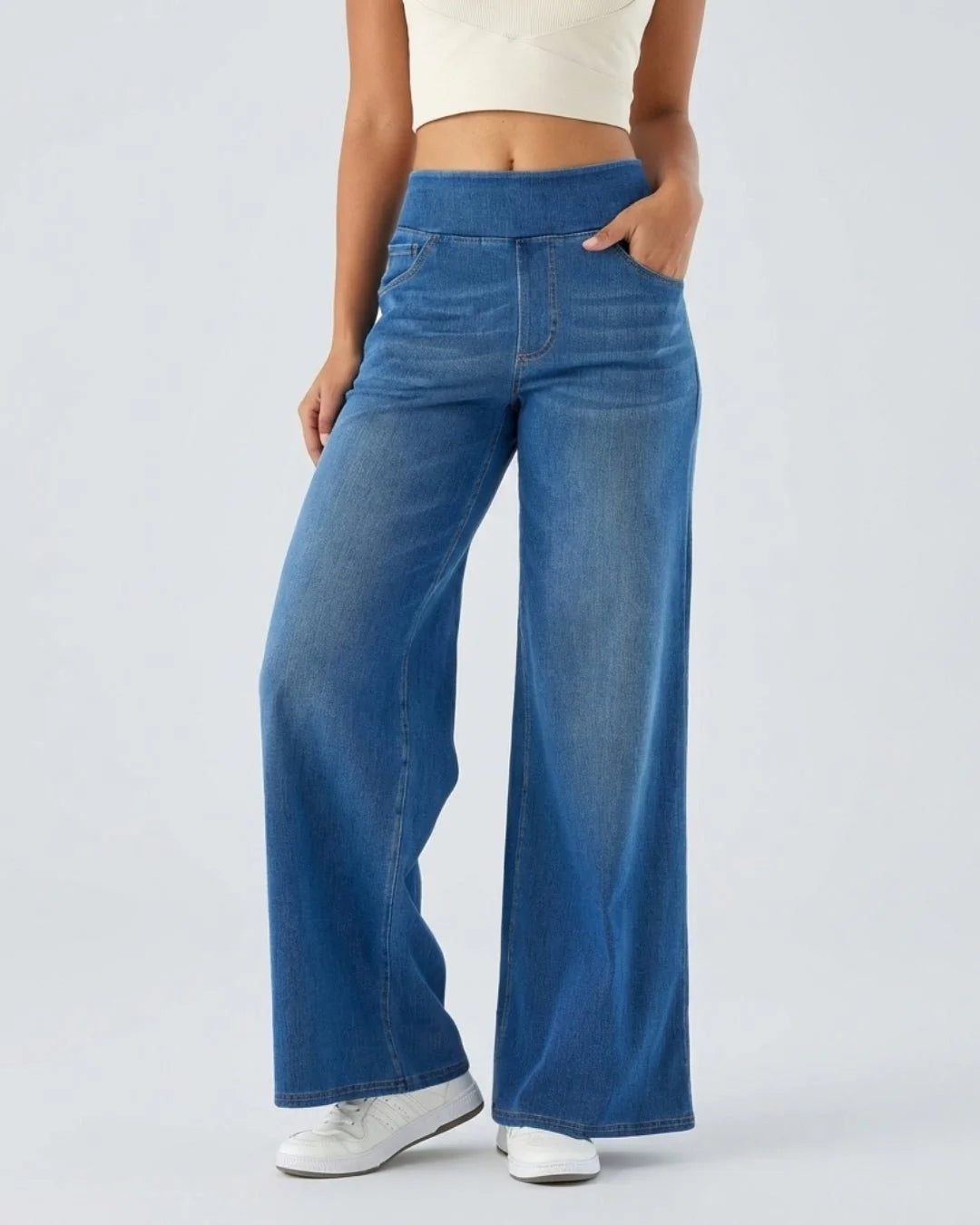 Jeans negros de ajuste cómodo