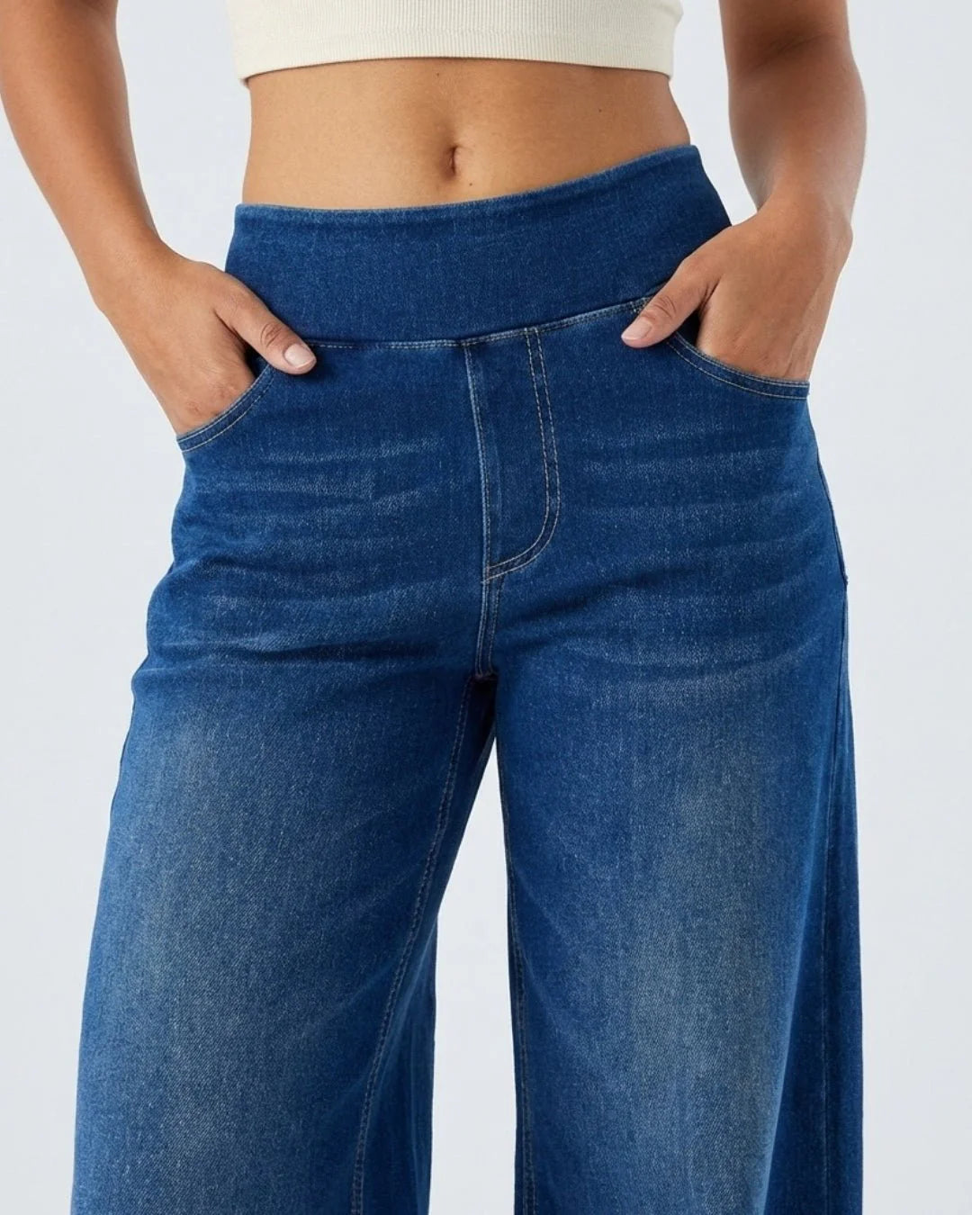 Jeans negros de ajuste cómodo