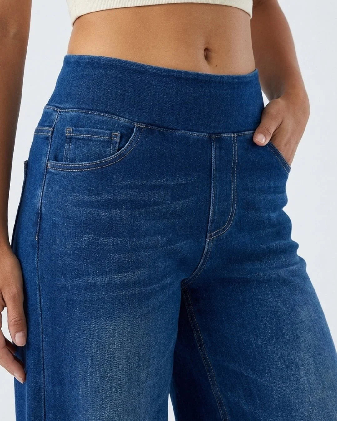 Jeans negros de ajuste cómodo