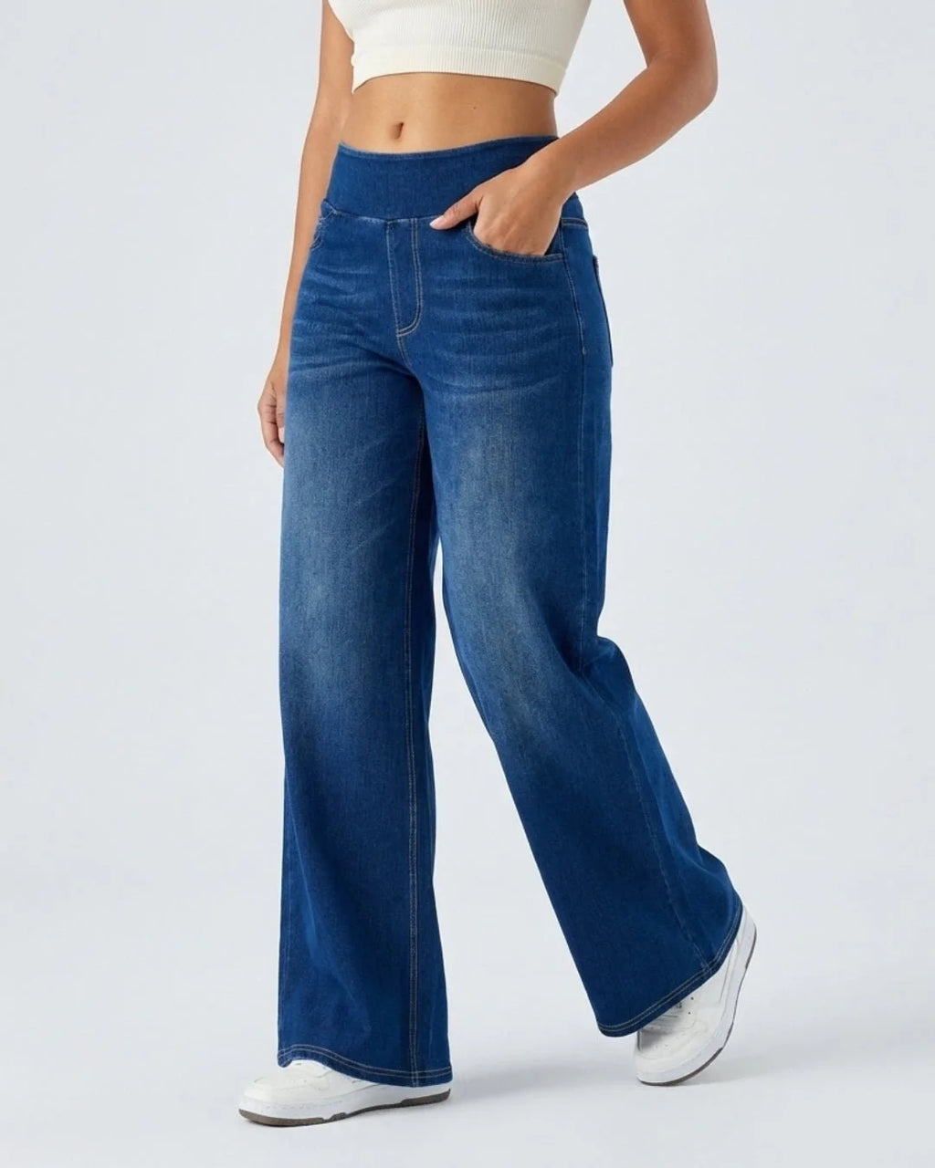 Jeans negros de ajuste cómodo