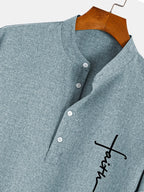 Alejandro™ | Camisa elegante de manga corta con cuello alto