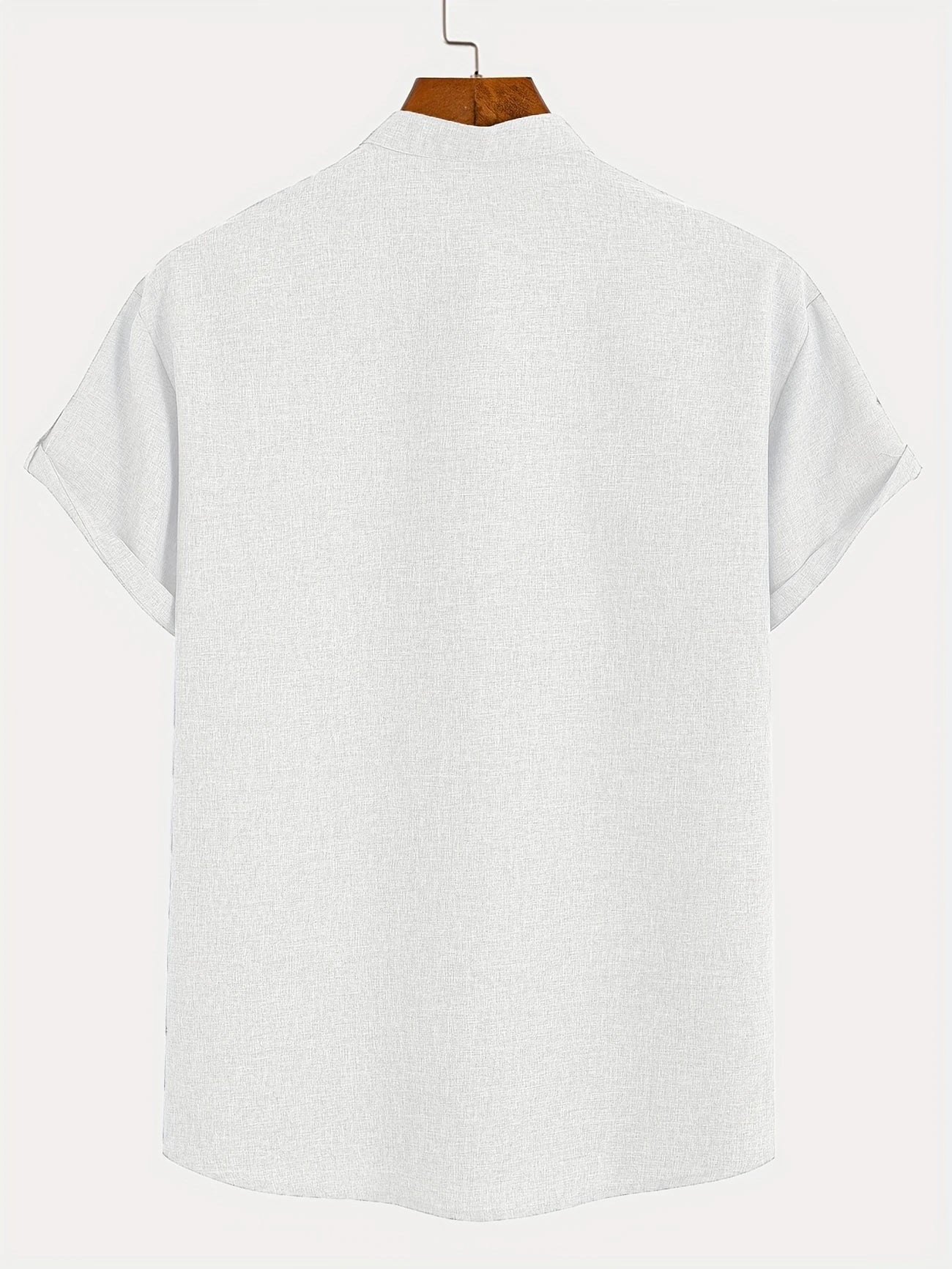 Alejandro™ | Camisa elegante de manga corta con cuello alto