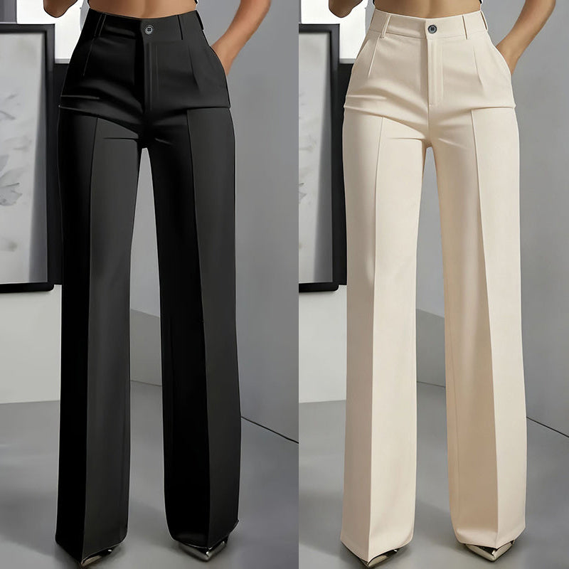 PANTALÓN DE TRAJE DE MUJER DE TALLE ALTO