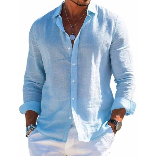 Guayabera Moderna de Lino y Algodón