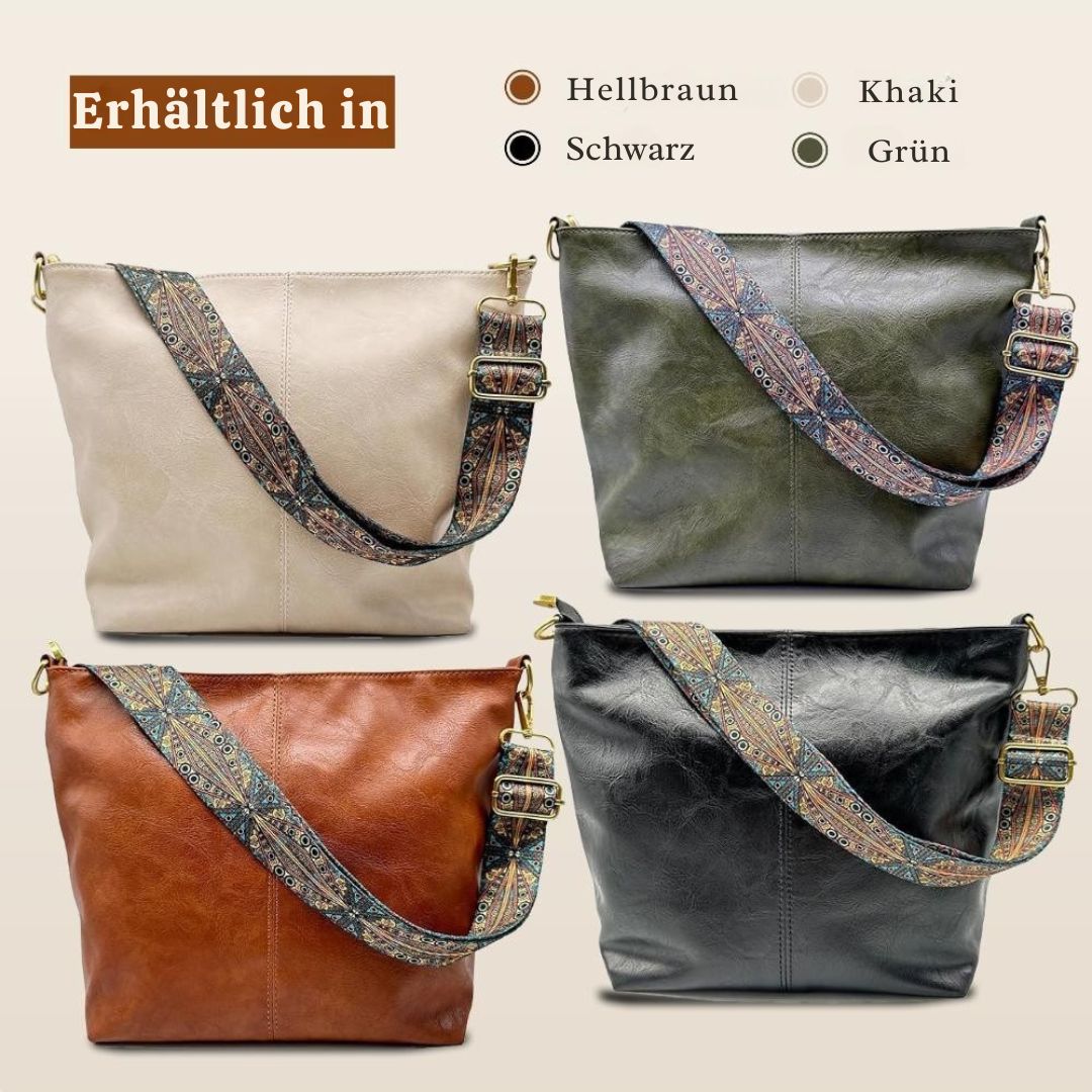 Greta: bolso vintage de piel con bandolera