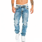 Jeans stretch para hombre, minimalistas, frescos y con estilo emo.