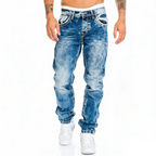 Jeans stretch para hombre, minimalistas, frescos y con estilo emo.
