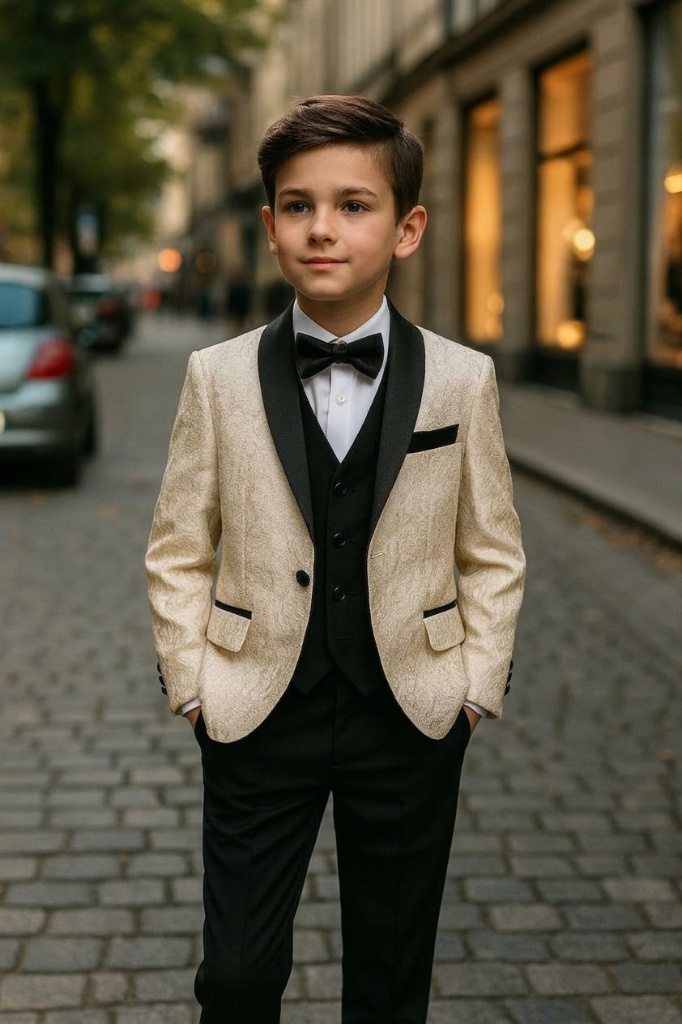 Elegante traje de ceremonia para niños