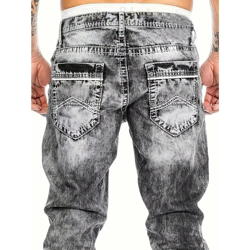 Jeans stretch para hombre, minimalistas, frescos y con estilo emo.