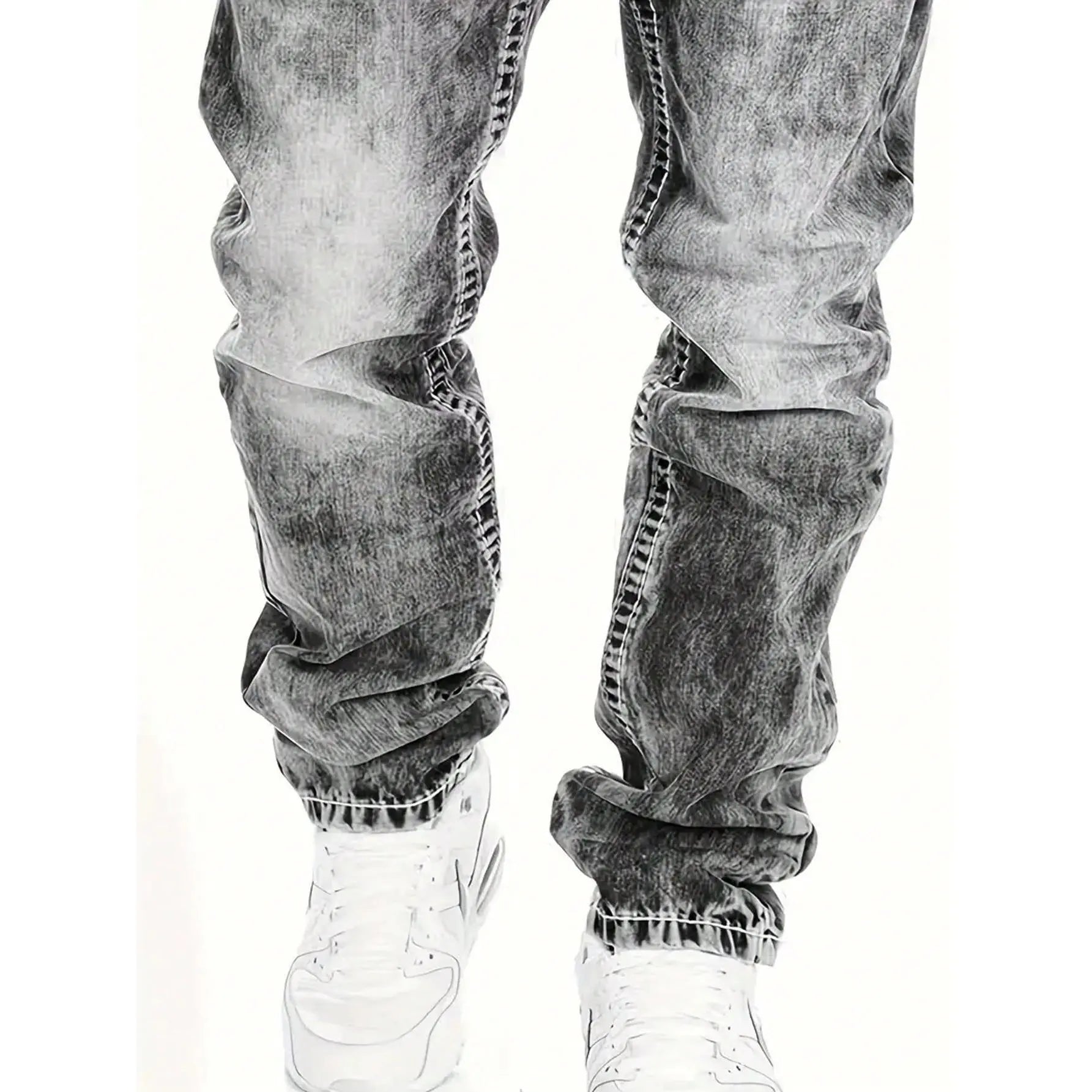 Jeans stretch para hombre, minimalistas, frescos y con estilo emo.