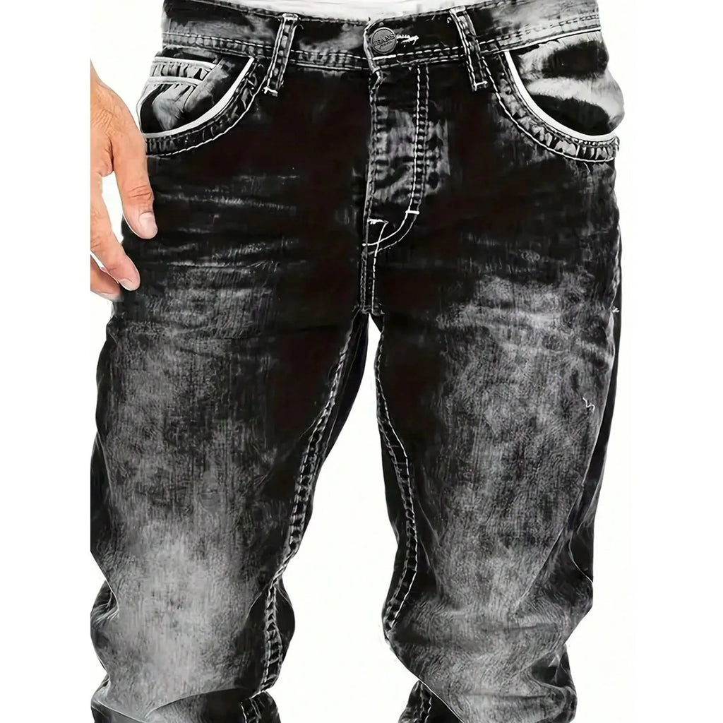 Jeans stretch para hombre, minimalistas, frescos y con estilo emo.