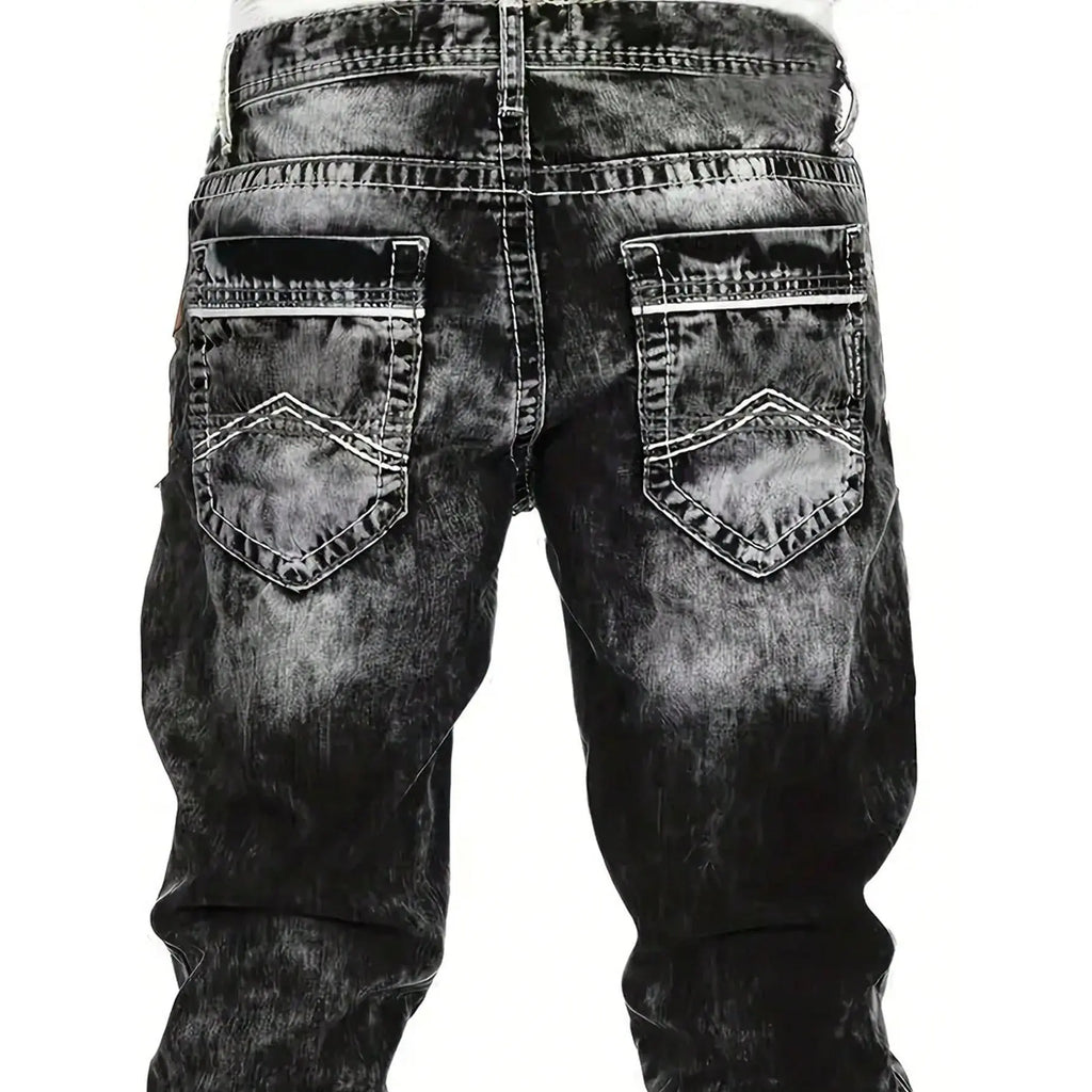 Jeans stretch para hombre, minimalistas, frescos y con estilo emo.