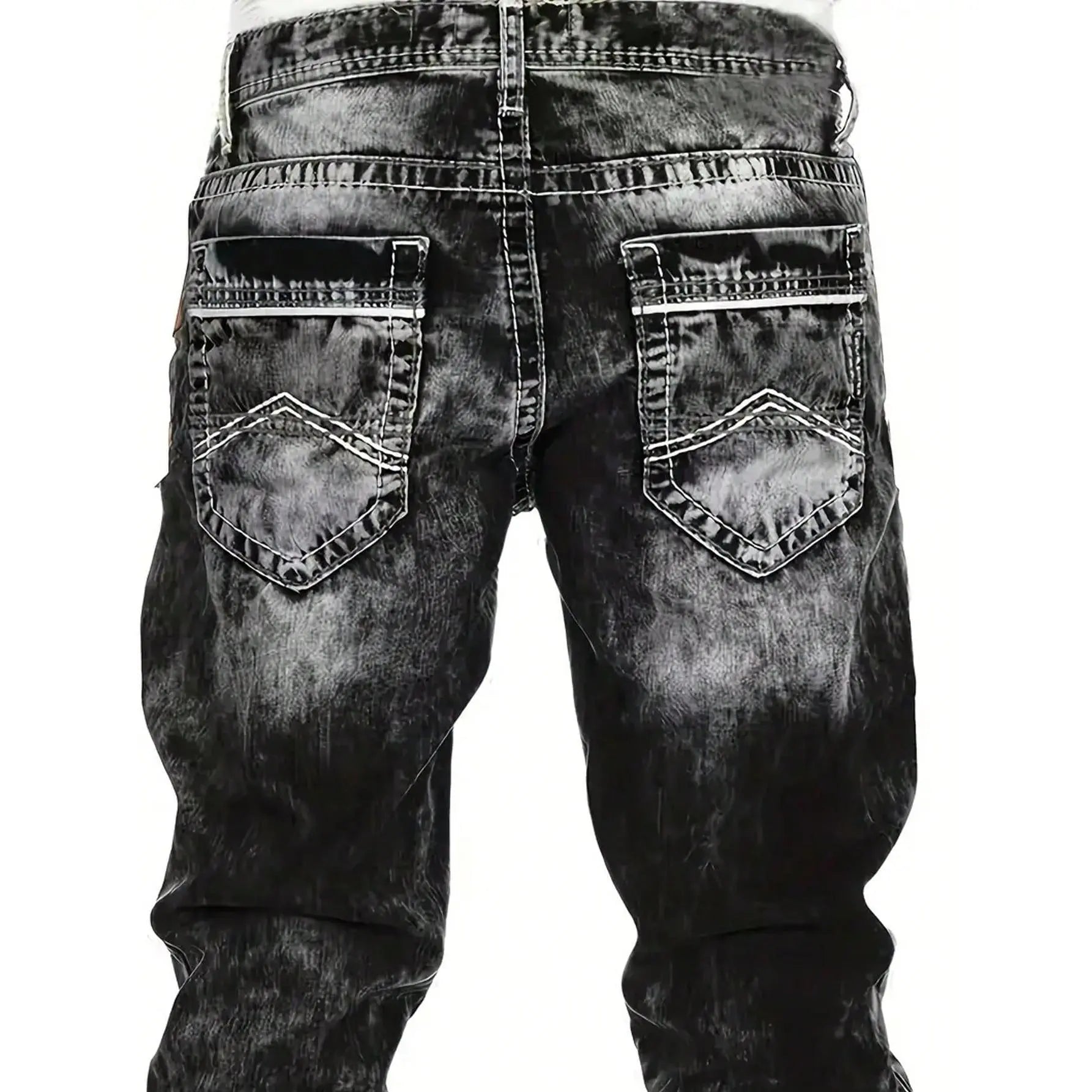 Jeans stretch para hombre, minimalistas, frescos y con estilo emo.