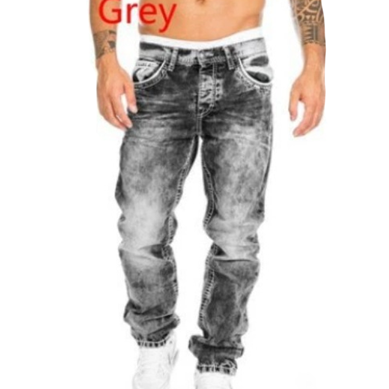 Jeans stretch para hombre, minimalistas, frescos y con estilo emo.