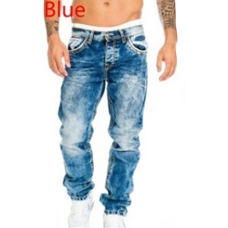Jeans stretch para hombre, minimalistas, frescos y con estilo emo.