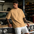¡50% DE DESCUENTO AHORA! Camiseta urbana para hombre de corte holgado – mezcla premium de algodón, ajuste oversize casual y estampado gráfico