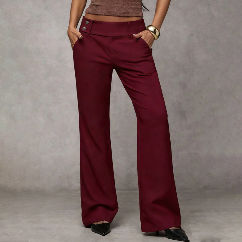 Pantalón de vestir acampanado para mujer – elegante, cómodo y atemporal
