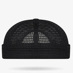 Gorra ligera de malla transpirable, sin visera.