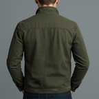 CARLOS™ | Chamarra Vintage de Algodón con Cremallera