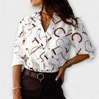 Blusa con cuello clásico