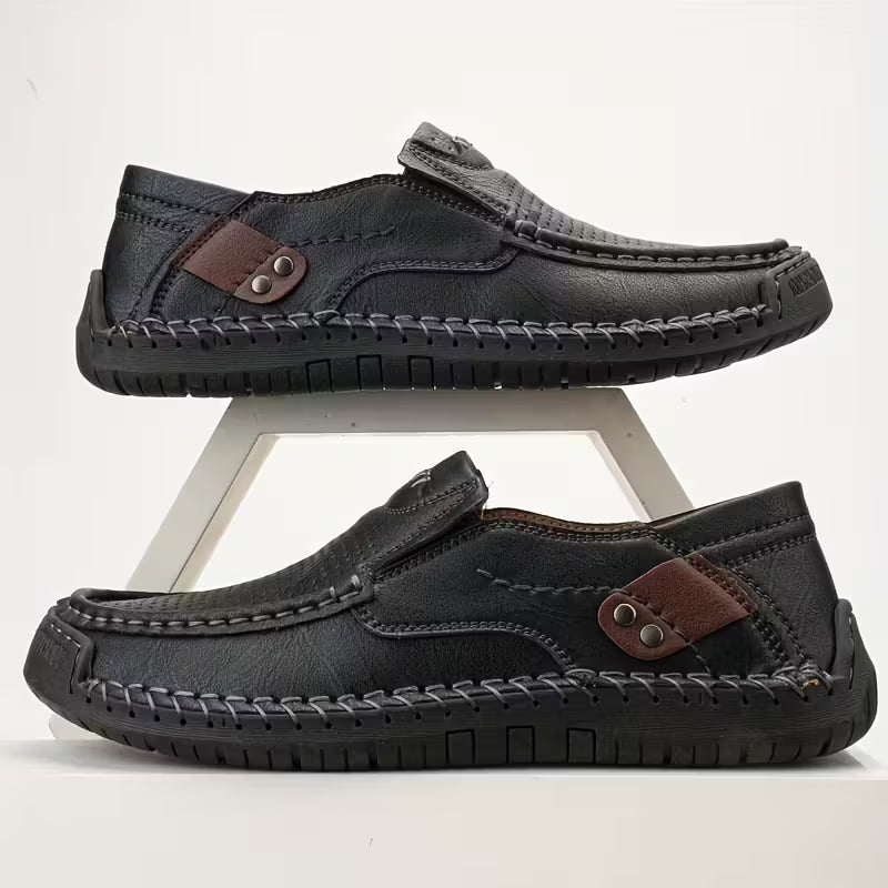 Zapatos clásicos y cómodos de cuero para hombre