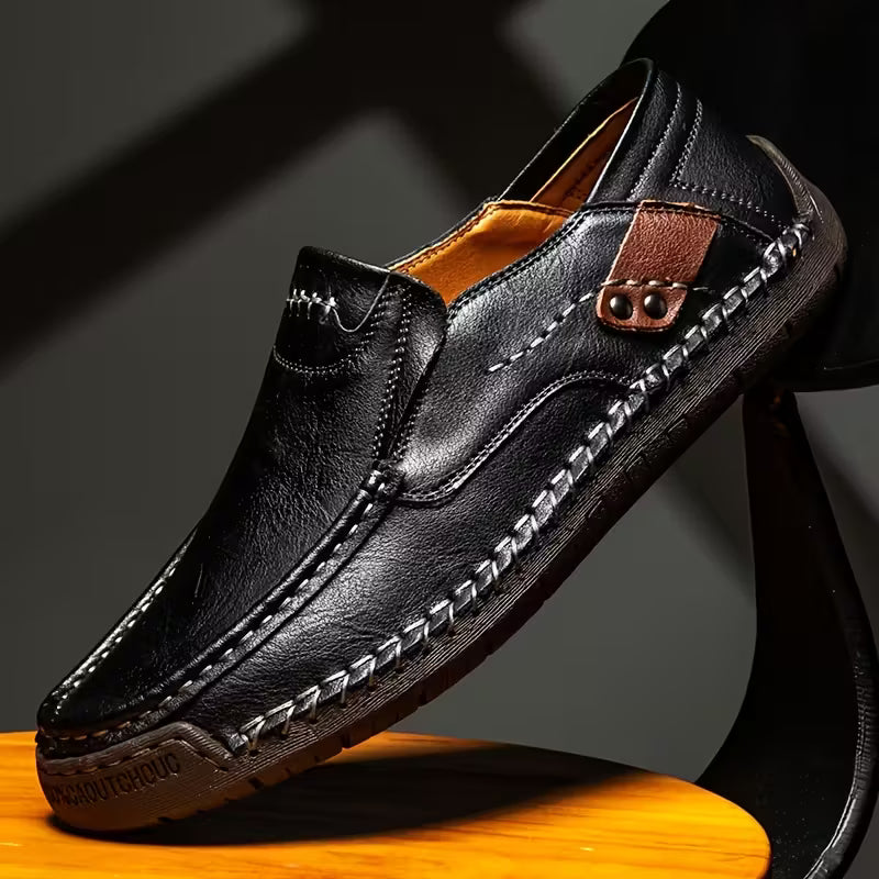 Zapatos clásicos y cómodos de cuero para hombre
